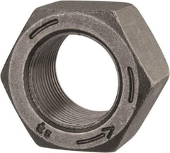 Value Collection - 1-1/4 - 12 UNF Steel Left Hand Hex Nut - 1-7/8" Across Flats, 1-1/16" High, Uncoated - Exact Tool & Supply