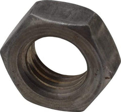 Value Collection - 5/8-11 UNC Steel Left Hand Hex Jam Nut - 15/16" Across Flats, 3/8" High, Uncoated - Exact Tool & Supply