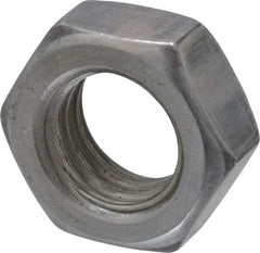 Value Collection - 1/2-13 UNC Steel Right Hand Hex Jam Nut - 3/4" Across Flats, 5/16" High, Uncoated - Exact Tool & Supply