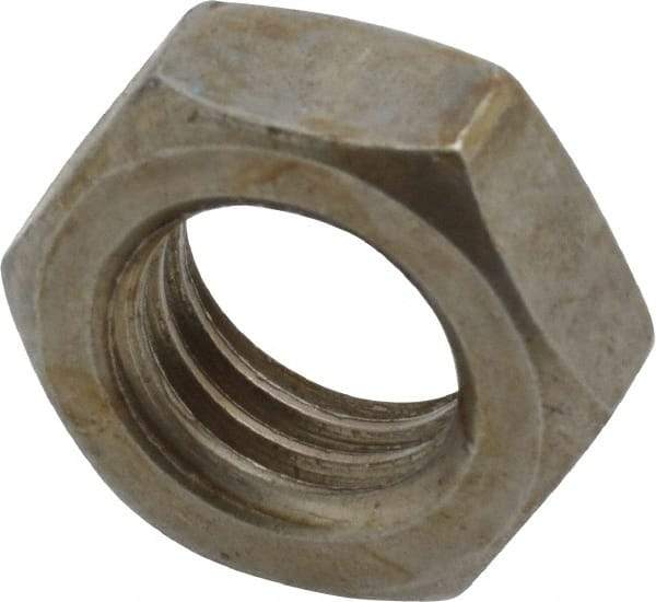 Value Collection - 5/8-11 UNC Steel Right Hand Hex Jam Nut - 5/16" Across Flats, 3/8" High, Uncoated - Exact Tool & Supply