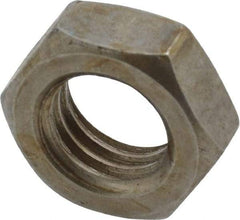 Value Collection - 5/8-11 UNC Steel Right Hand Hex Jam Nut - 5/16" Across Flats, 3/8" High, Uncoated - Exact Tool & Supply