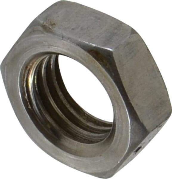 Value Collection - 3/4-10 UNC Steel Right Hand Hex Jam Nut - 1-1/8" Across Flats, 0.4219" High, Uncoated - Exact Tool & Supply