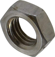 Value Collection - 3/4-10 UNC Steel Right Hand Hex Jam Nut - 1-1/8" Across Flats, 0.4219" High, Uncoated - Exact Tool & Supply