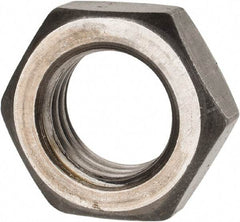 Value Collection - 7/8-9 UNC Steel Right Hand Hex Jam Nut - 1-5/16" Across Flats, 0.4844" High, Uncoated - Exact Tool & Supply
