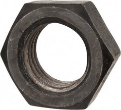 Value Collection - 1-1/2 - 6 UNC Steel Right Hand Hex Jam Nut - 2-1/4" Across Flats, 0.8438" High, Uncoated - Exact Tool & Supply