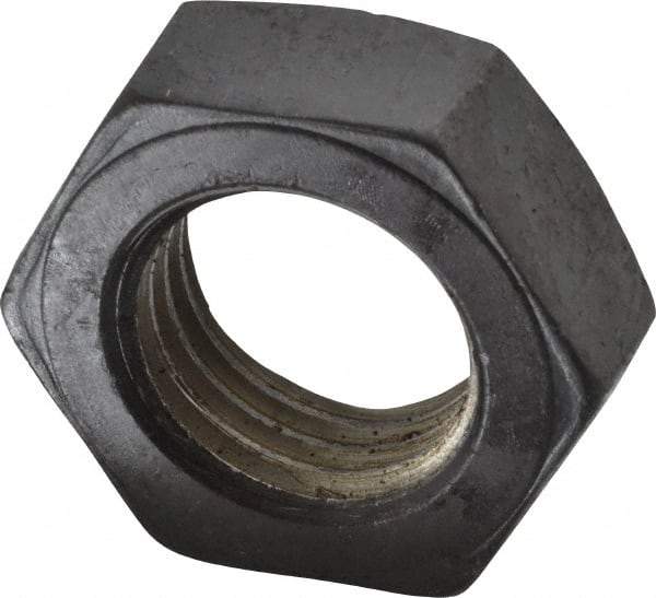 Value Collection - 1-3/4 - 5 UNC Steel Right Hand Hex Jam Nut - 2-5/8" Across Flats, 31/32" High, Uncoated - Exact Tool & Supply