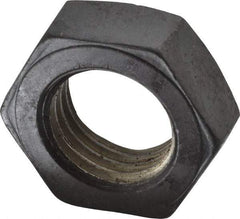 Value Collection - 1-3/4 - 5 UNC Steel Right Hand Hex Jam Nut - 2-5/8" Across Flats, 31/32" High, Uncoated - Exact Tool & Supply