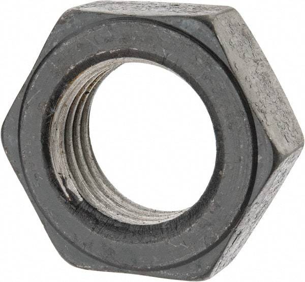 Value Collection - 2 - 4-1/2 UNC Steel Right Hand Hex Jam Nut - 3" Across Flats, 1-3/32" High, Uncoated - Exact Tool & Supply