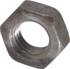 Value Collection - 5/16-24 UNF Steel Right Hand Hex Jam Nut - 1/2" Across Flats, 3/16" High, Uncoated - Exact Tool & Supply