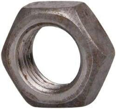 Value Collection - 3/8-24 UNF Steel Right Hand Hex Jam Nut - 9/16" Across Flats, 0.2188" High, Uncoated - Exact Tool & Supply