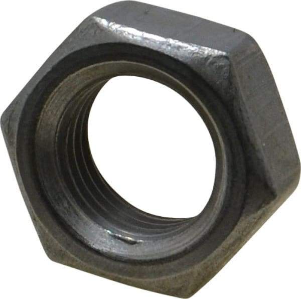 Value Collection - 1/2-20 UNF Steel Right Hand Hex Jam Nut - 3/4" Across Flats, 5/16" High, Uncoated - Exact Tool & Supply