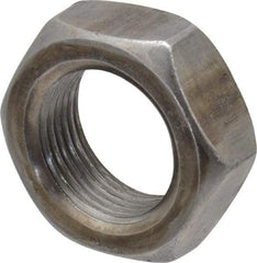 Value Collection - 1-14 UNF Steel Right Hand Hex Jam Nut - 1-1/2" Across Flats, 0.5469" High, Uncoated - Exact Tool & Supply