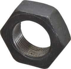 Value Collection - 1-3/8 - 12 UNF Steel Right Hand Hex Jam Nut - 2-1/16" Across Flats, 25/32" High, Uncoated - Exact Tool & Supply