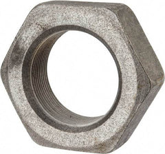 Value Collection - 2-12 UNF Steel Right Hand Hex Jam Nut - 3" Across Flats, 1-3/32" High, Uncoated - Exact Tool & Supply