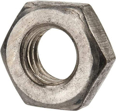 Value Collection - 7/16-14 UNC Steel Right Hand Heavy Hex Jam Nut - 3/4" Across Flats, 1/4" High, Uncoated, 2B Class of Fit - Exact Tool & Supply