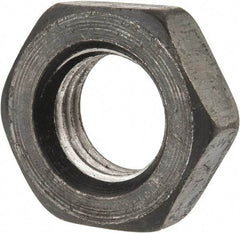Value Collection - 1-8 UNC Steel Right Hand Heavy Hex Jam Nut - 1-5/8" Across Flats, 35/64" High, Uncoated, 2B Class of Fit - Exact Tool & Supply