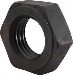 Value Collection - 2 - 4-1/2 UNC Steel Right Hand Heavy Hex Jam Nut - 3-1/8" Across Flats, 1-3/32" High, Uncoated, 2B Class of Fit - Exact Tool & Supply