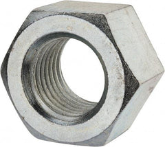 Value Collection - 2 - 4-1/2 UNC Steel Right Hand Heavy Hex Nut - 3-1/8" Across Flats, 1-31/32" High, Zinc Clear Finish - Exact Tool & Supply