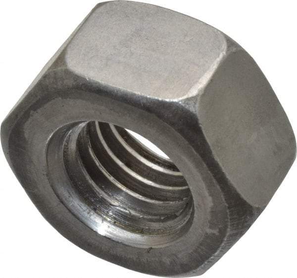 Value Collection - 1/2-13 UNC Steel Right Hand Heavy Hex Nut - 7/8" Across Flats, 31/64" High, Uncoated, 2B Class of Fit - Exact Tool & Supply