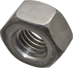 Value Collection - 1/2-13 UNC Steel Right Hand Heavy Hex Nut - 7/8" Across Flats, 31/64" High, Uncoated, 2B Class of Fit - Exact Tool & Supply