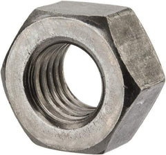 Value Collection - 9/16-12 UNC Steel Right Hand Heavy Hex Nut - 15/16" Across Flats, 35/64" High, Uncoated, 2B Class of Fit - Exact Tool & Supply