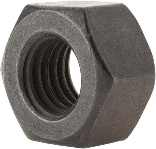 Value Collection - 5/8-11 UNC Steel Right Hand Heavy Hex Nut - 1-1/16" Across Flats, 39/64" High, Uncoated, 2B Class of Fit - Exact Tool & Supply