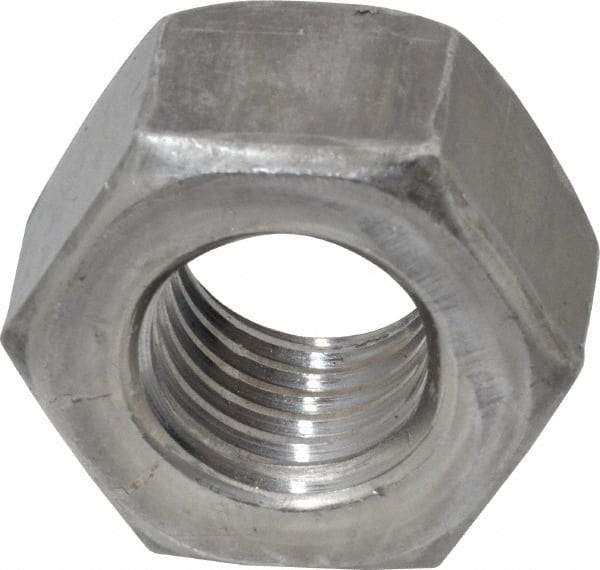 Value Collection - 3/4-10 UNC Steel Right Hand Heavy Hex Nut - 1-1/4" Across Flats, 47/64" High, Uncoated, 2B Class of Fit - Exact Tool & Supply