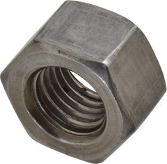 Value Collection - 7/8-9 UNC Steel Right Hand Heavy Hex Nut - 1-7/16" Across Flats, 55/64" High, Uncoated, 2B Class of Fit - Exact Tool & Supply