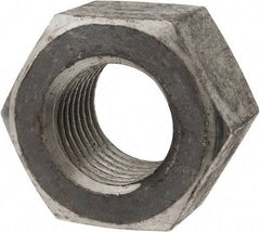 Value Collection - 1-1/4 - 7 UNC Steel Right Hand Heavy Hex Nut - 2" Across Flats, 1.2188" High, Uncoated - Exact Tool & Supply