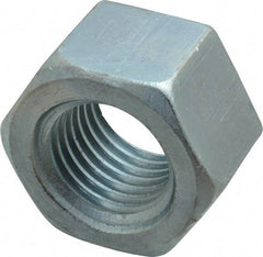 Value Collection - 1-3/4 - 5 UNC Steel Right Hand Heavy Hex Nut - 2-3/4" Across Flats, 1-23/32" High, Uncoated - Exact Tool & Supply
