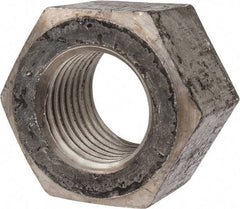 Value Collection - 2 - 4-1/2 UNC Steel Right Hand Heavy Hex Nut - 3-1/8" Across Flats, 1-31/32" High, Uncoated - Exact Tool & Supply