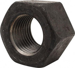Value Collection - 2-1/2 - 4 UNC Steel Right Hand Heavy Hex Nut - 3-7/8" Across Flats, 2-29/64" High, Uncoated, 2B Class of Fit - Exact Tool & Supply