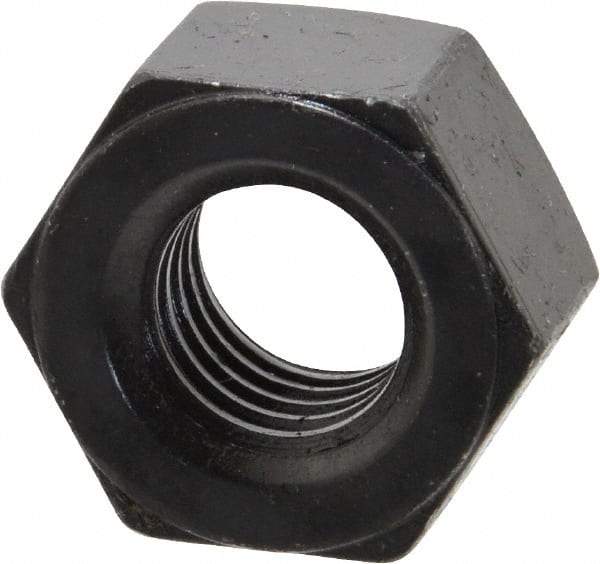 Value Collection - 5/8-11 UNC Steel Right Hand Heavy Hex Nut - 1-1/16" Across Flats, 39/64" High, Uncoated, 2B Class of Fit - Exact Tool & Supply