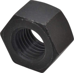 Value Collection - 7/8-9 UNC Steel Right Hand Heavy Hex Nut - 1-7/16" Across Flats, 55/64" High, Uncoated, 2B Class of Fit - Exact Tool & Supply