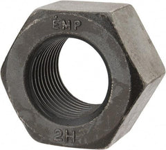 Value Collection - 1-3/8 - 8 UN Steel Right Hand Heavy Hex Nut - 2-3/16" Across Flats, 1-11/32" High, Uncoated, 2B Class of Fit - Exact Tool & Supply