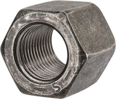 Value Collection - 1/2-20 UNF Steel Right Hand High Hex Nut - 3/4" Across Flats, 11/16" High, Uncoated - Exact Tool & Supply