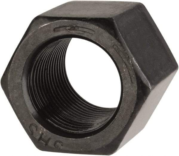 Value Collection - 3/4-16 UNF Steel Right Hand High Hex Nut - 1-1/16" Across Flats, 1" High, Uncoated - Exact Tool & Supply