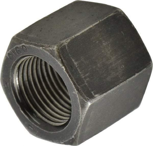 Value Collection - 7/8-14 UNF Steel Right Hand High Hex Nut - 1-5/16" Across Flats, 1-5/32" High, Uncoated - Exact Tool & Supply