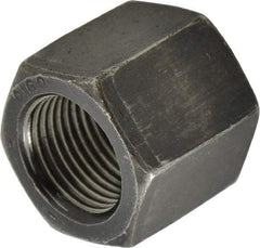 Value Collection - 7/8-14 UNF Steel Right Hand High Hex Nut - 1-5/16" Across Flats, 1-5/32" High, Uncoated - Exact Tool & Supply
