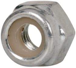 Value Collection - M4x0.70 Metric Coarse Grade 8 Hex Lock Nut with Nylon Insert - 5mm High, Zinc-Plated Finish - Exact Tool & Supply