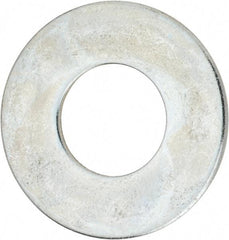 Value Collection - 1-3/4" Screw, Steel USS Flat Washer - 1-7/8" ID x 4" OD, 0.153" Thick, Zinc-Plated Finish - Exact Tool & Supply