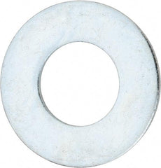 Value Collection - 2-1/4" Screw, Steel USS Flat Washer - 2-3/8" ID x 4-3/4" OD, 0.193" Thick, Zinc-Plated Finish - Exact Tool & Supply