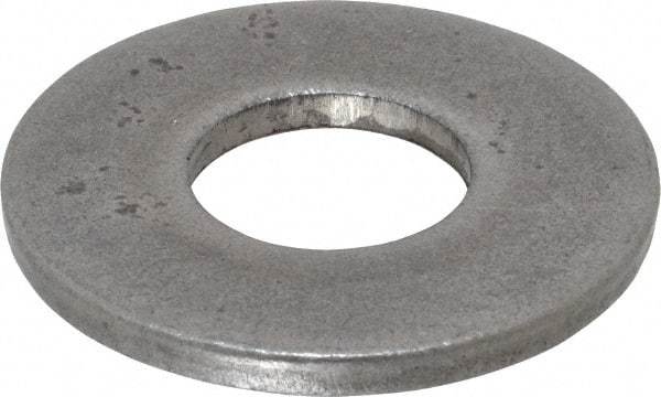 Value Collection - 1" Screw, Steel USS Flat Washer - 1-1/16" ID x 2-1/2" OD, 11/64" Thick, Plain Finish - Exact Tool & Supply
