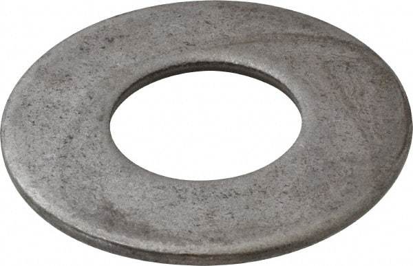 Value Collection - 1-1/2" Screw, Steel USS Flat Washer - 1-5/8" ID x 3-1/2" OD, 3/16" Thick, Plain Finish - Exact Tool & Supply