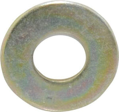 Value Collection - 3/8" Screw, Grade 8 Steel USS Flat Washer - 7/16" ID x 1" OD, 5/64" Thick, Zinc Yellow Dichromate Finish - Exact Tool & Supply