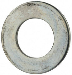 Value Collection - 1-1/2" Screw, Steel SAE Flat Washer - 1-9/16" ID x 3" OD, 5/32" Thick, Zinc-Plated Finish - Exact Tool & Supply