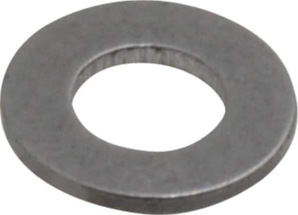 Value Collection - #5 Screw, Steel SAE Flat Washer - 9/64" ID x 9/32" OD, 1/32" Thick, Plain Finish - Exact Tool & Supply