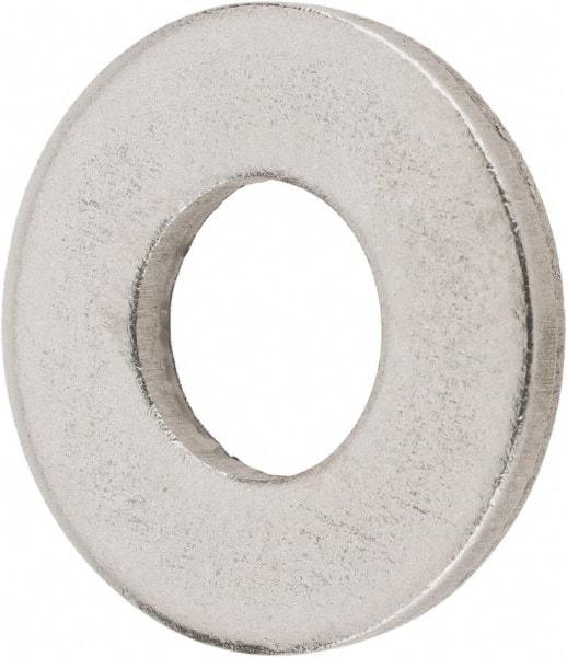 Value Collection - 1/4" Screw, Steel SAE Flat Washer - 9/32" ID x 5/8" OD, 1/16" Thick, Plain Finish - Exact Tool & Supply