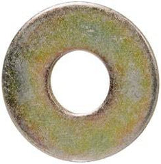Value Collection - 3/8" Screw, Grade 8 Steel Extra Thick Flat Washer - Zinc Yellow Dichromate Finish - Exact Tool & Supply