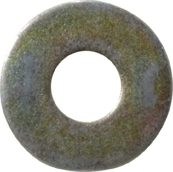 Value Collection - 7/16" Screw, Grade 8 Steel Extra Thick Flat Washer - Zinc Yellow Dichromate Finish - Exact Tool & Supply